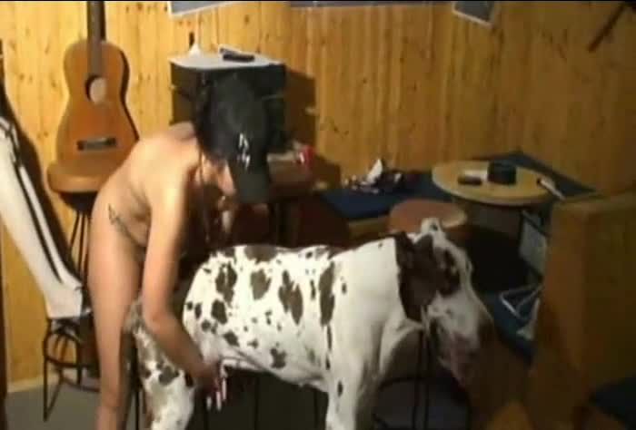 人兽兽交欧美少妇在酒吧与斑点狗舔逼性交做爱视频